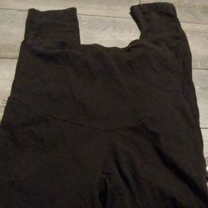 Black maternity leggings